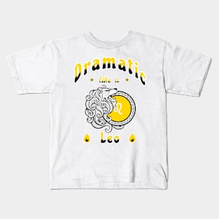 Zodiac attributes: Leo white Kids T-Shirt